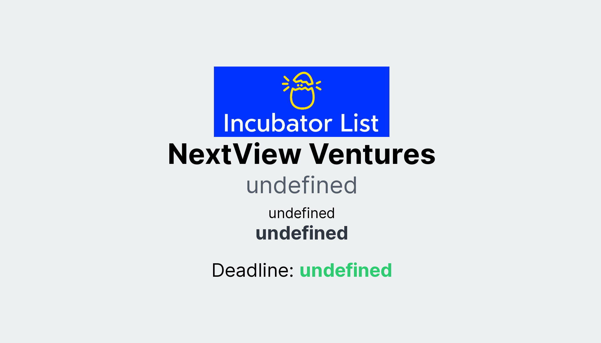 NextView Ventures Key Information